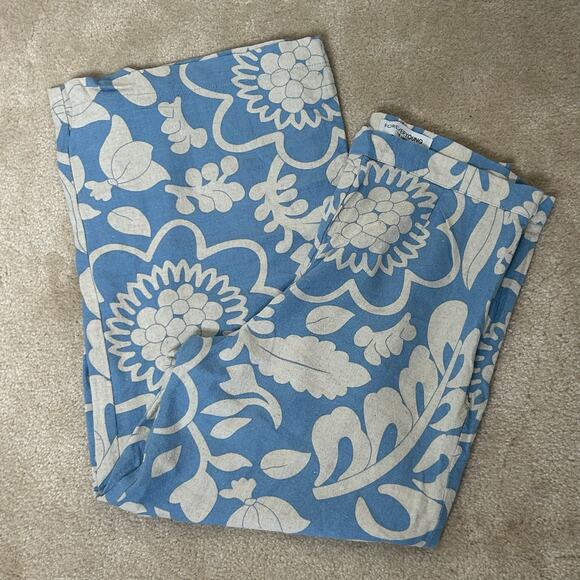 Foreveryoung The Label‎ Wide Leg Linen Blend Flower Prints Pant - Picture 9 of 12